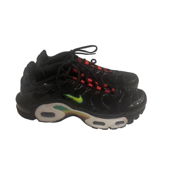 Big Kids Nike Air Max Black Rainbow Sneakers Shoes 6Y - Picture 3 of 7